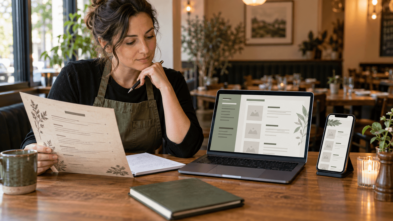 Restaurant menu redesign and publishing checklist for reviewing changes before they go live
